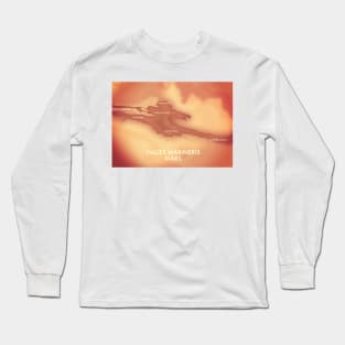 Valles Marineris Mars Map Long Sleeve T-Shirt